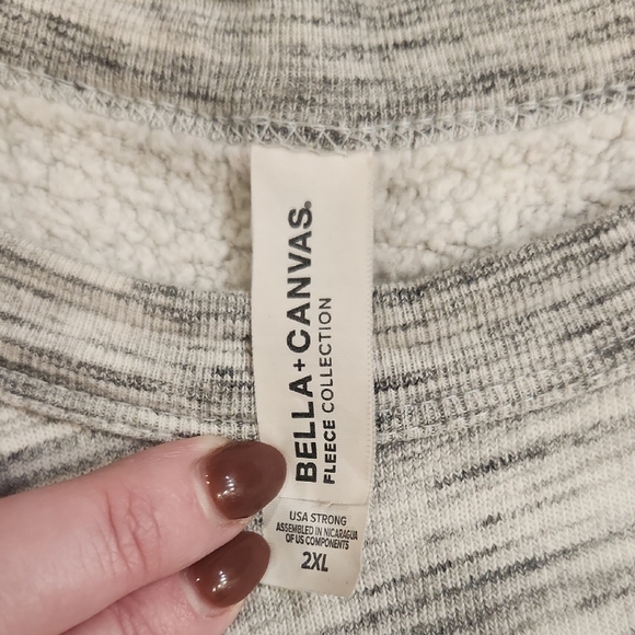 Bella Canvas Fleece Collection Sweater - Gray - Picture 2 of 2